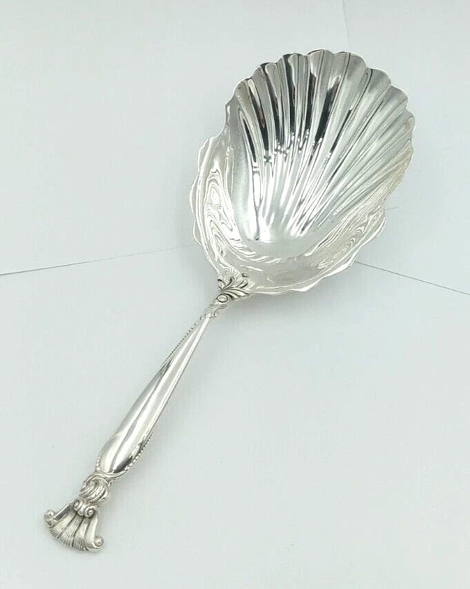 Cuchara de helado vintage Wallace de plata de ley 925 romance del mar galleta Foto 2 de 4