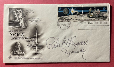 SIGNED ROBERT H. SPARE FDC FIRST DAY COVER - NASA - FREEDOM 7 - ALAN SHEPHARD