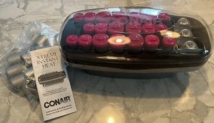 Conair Xtreme Instant Heat 20 Multi-Sized Rollers Curlers + Clips + Instructions