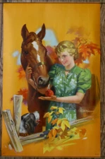 J Walter and Walter G Wilkinson THE REWARD 1940 horse poster