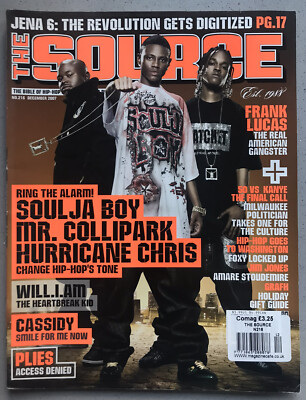 The Source Magazine #216 Dezember 2007 Soulja Boy Will.I.Am ***SELTEN***
