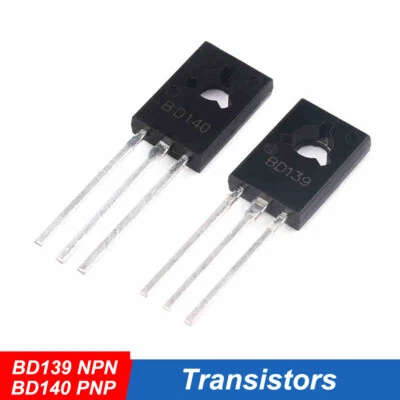 MARKENLOS BD139 NPN Transistors BD140 PNP Transistor TO-126 80V 1,5A 12,5W Transistoren