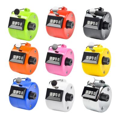  Mechanical Hand Tally Number Counter Click Clicker 4 Digit Counting Manu