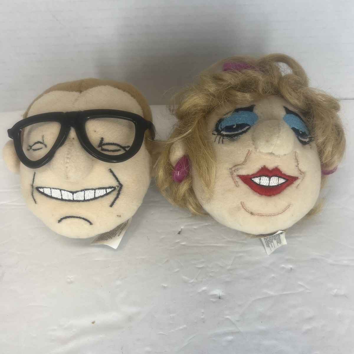 Vintage Drew Carey And Mimi Plush Head Drew Carey Show Cleveland