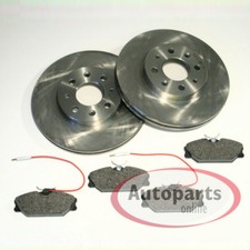 Bremsscheiben 259 mm Bremsbeläge Warnkontakte vorne für Renault Espace II