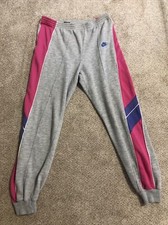 Vintage 80s Nike Womens Sweatpants Multicolor Sz Medium Inseam 28 Swoosh