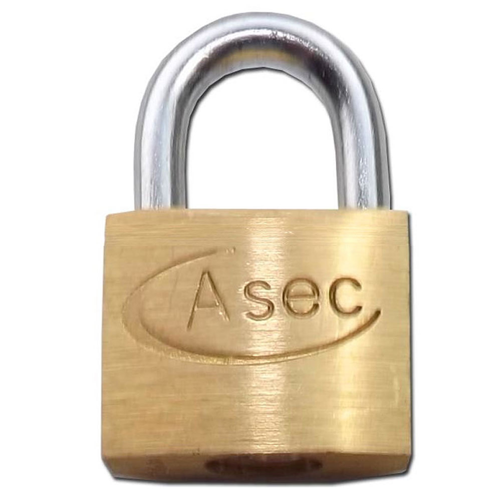 Asec Brass Padlock 20MM KD OS (AS2501)