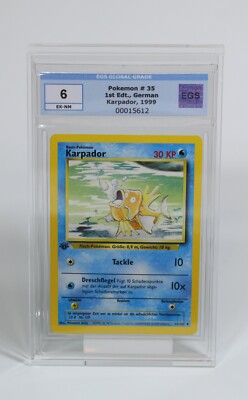 Karpador 35/102 EGS Graded 6 Base Base Set 1st Edition Magikarp PSA Pokemon