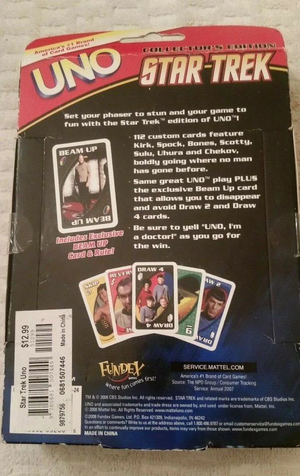 JUEGO DE CARTAS STAR TREK EDICIÓN COLECCIONISTA UNO EN HOJALATA 2008 FUNDEX 112 CARTAS TREK  Foto 2 de 2