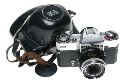 Zeiss Ikon Icarex 35 S TM SLR Film Camera M42 Tessar 2.8/50 in