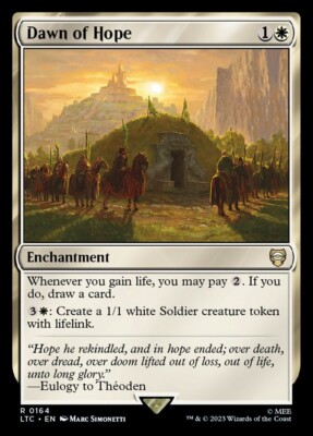 Dawn of Hope 0164 Non Foil Rare LOTR Commander MTG Near Mint