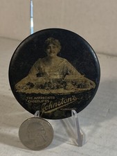 Vintage 1930s Pocket Mirror Johnstons Chocolates Advertising