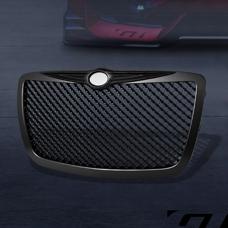 For 2005-2010 Chrysler 300 300C Matte Black Mesh Front Bumper