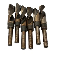 Lot of 6 HSS Twist Drills 13/16", 0.86", 3/4" – PTD, Dormer, Mixed Brands