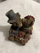 bear wedding cake topper vintage