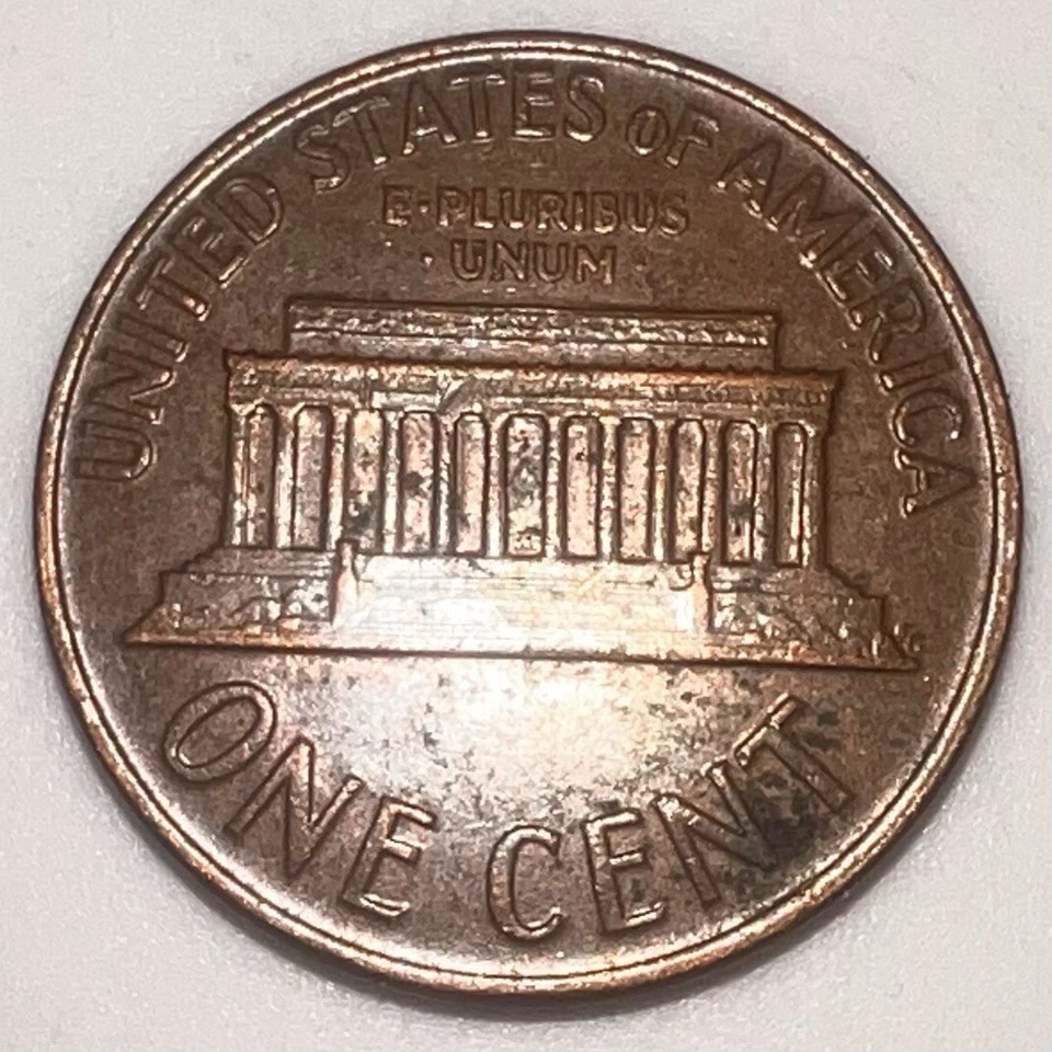 1959 Lincoln Memorial 1 Penny Mint Mark D Circulated With Defects - Image 2 of 3