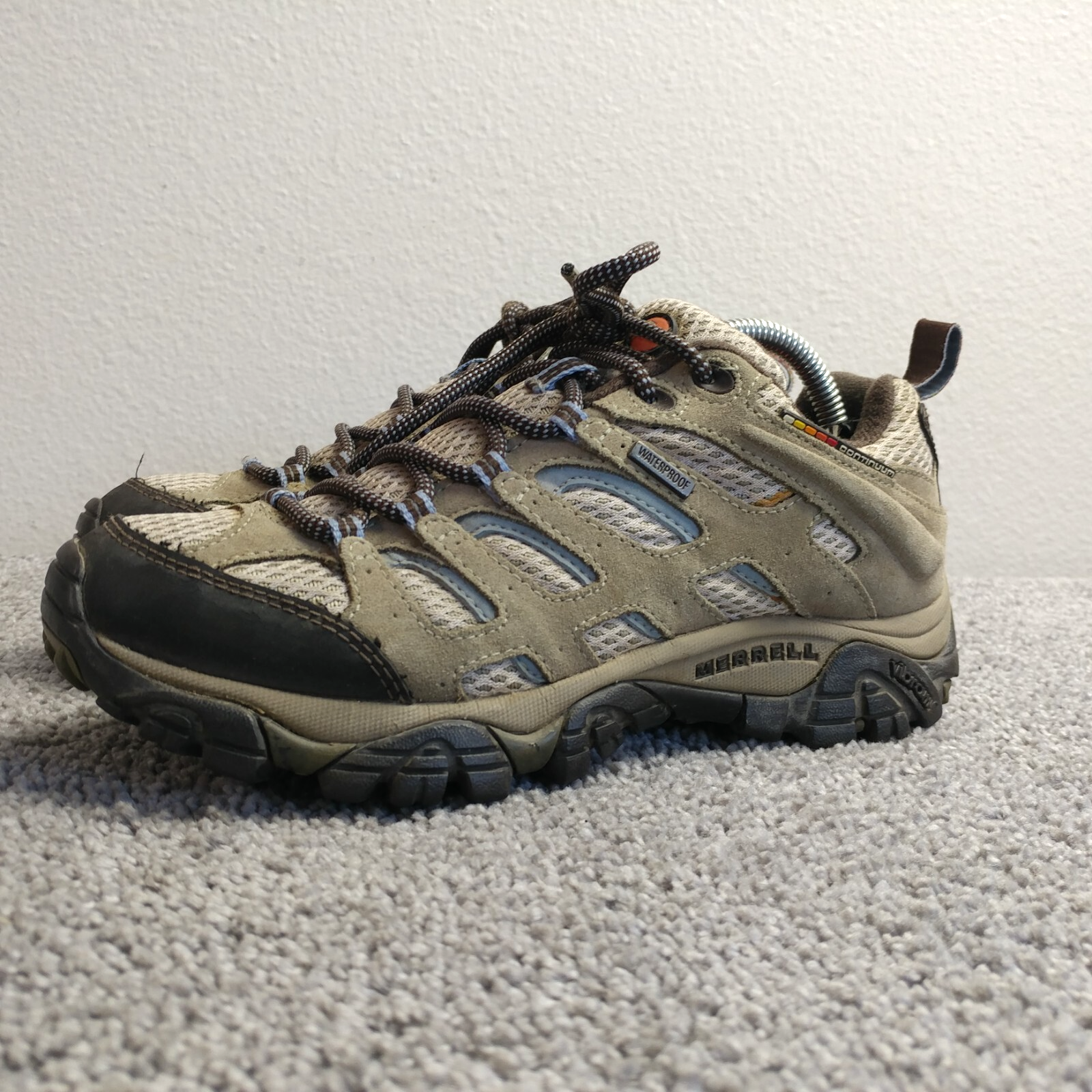 Scarpe basse Merrell Moab impermeabili da trekking donna taglia 6 trail polverose oliva