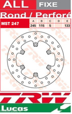 Rear brake disc TRW Yamaha TDM 850 91-01 / TRX 850 96-99 / TDM 900 02-06