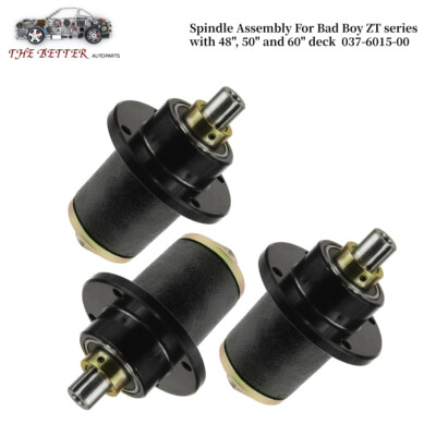 3PC Spindle Fit Bad Boy ZT CZT Pup 48 50 52 60 Inch Deck 037-6015-00 037-6015-50