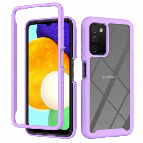 For-Samsung Galaxy A03S Rugged Clear Hybrid Shockproof Case + Screen Protector - Photo 7 sur 23
