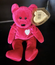Ty Beanie Babies Valentina Pink Bear Plush Stuffed Animal w/ Tag 1998