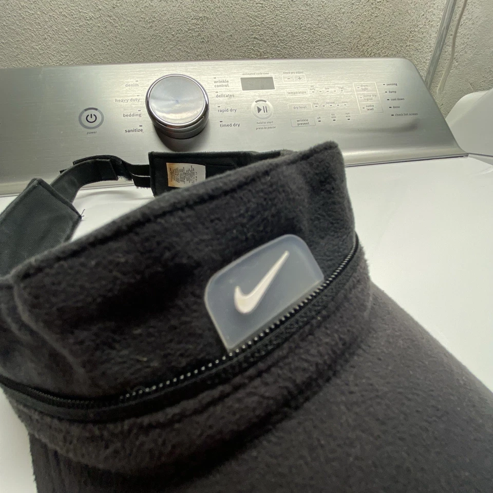 Vintage 90s Nike Fleece Convertible Tech Raver Visor / Cap Y2K Fuzzy Rave / Skater - Bild 4 von 4