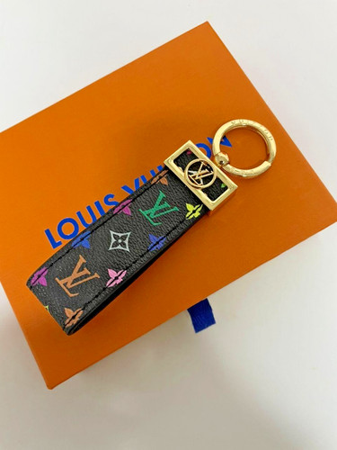 Louis Vuitton Dragonne Key Holder Key Chain LV Monogram NIB