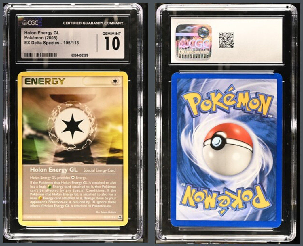 CGC Gem Mint 10 Pokemon Holon Energy GL #105/113 EX Delta Species, Reverse Holo