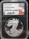 2022 W American Eagle 1 oz Silver Proof NGC PF 70 Ultra Cameo Gaudioso