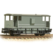 Graham Farish 377-301D LMS 20T Brake Van BR Grey Early N Gauge