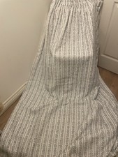 Titley Marr Floral Stripe curtains french grey  28"w  74"d each interlined