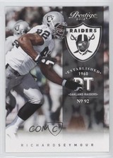 2012 Playoff Prestige Richard Seymour #138 HOF 0e3