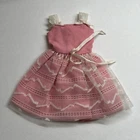 Vintage Barbie Skipper Clothes Pink Party Dress