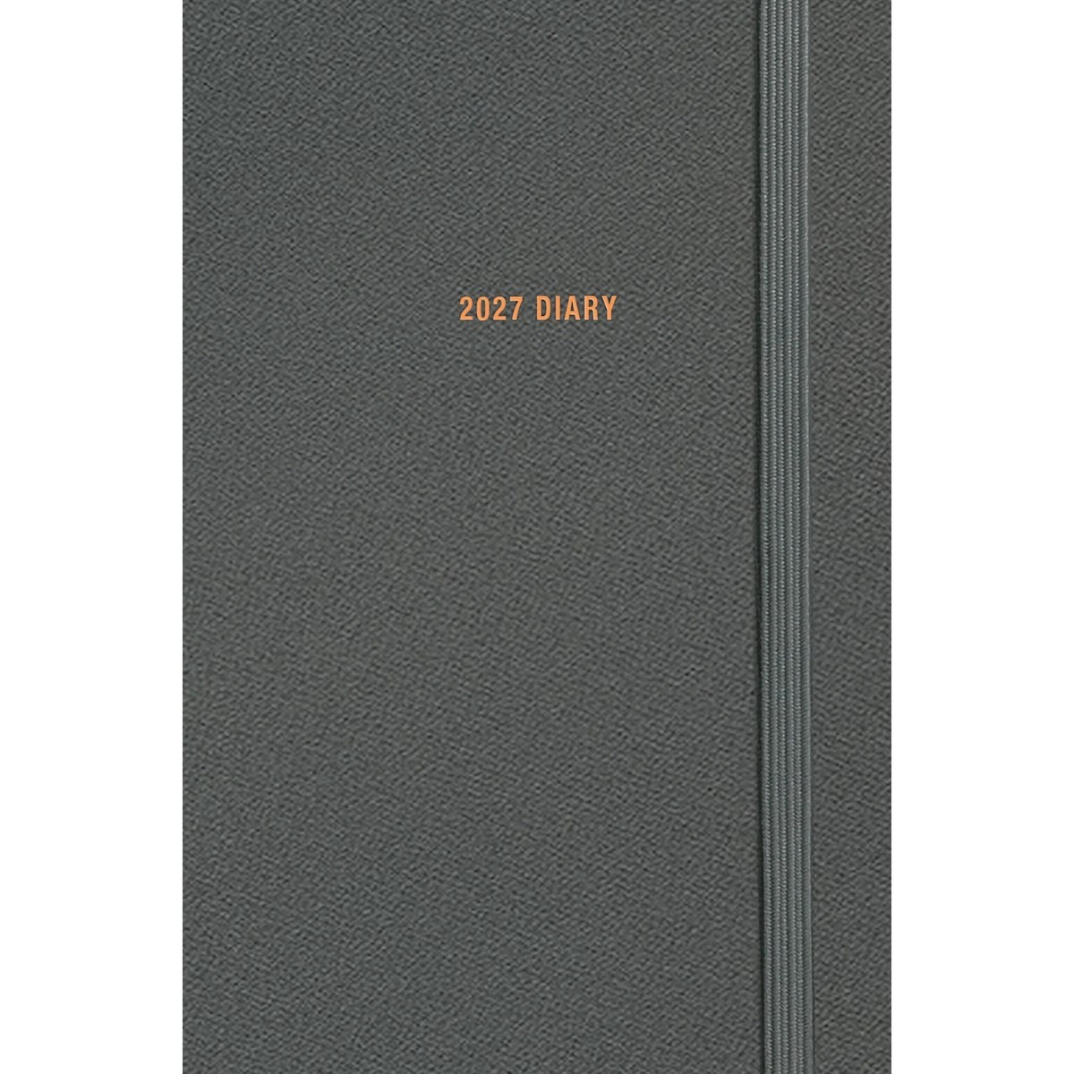 Charcoal A7 Diary 2027, General Diaries, Week To View, Basics, Gift