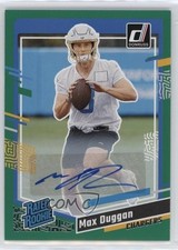 2023 Panini Donruss Rated Rookie Green Auto Max Duggan #352 Auto 2l4