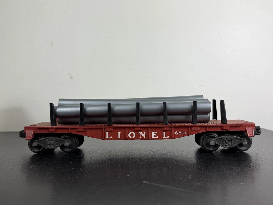 Vintage LIONEL Train Pipe Car 6511 O Gauge with BOX - Image 2 of 4