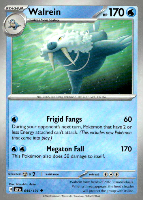Walrein Uncommon SV08: Surging Sparks 045/191 NM