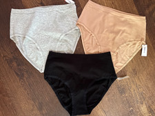 Women  s GAP Body Organic Cotton Hi-Rise Bikini Hipster Panties Sz: SMALL 3 Pairs