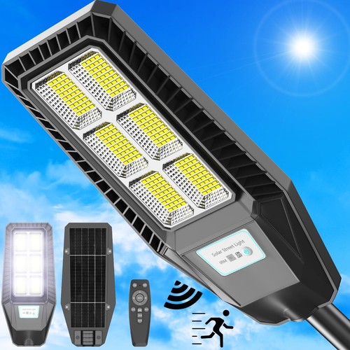 Solar Street Light Outdoor 25000LM Motion Sensor Lamp Waterproof IP66 ...
