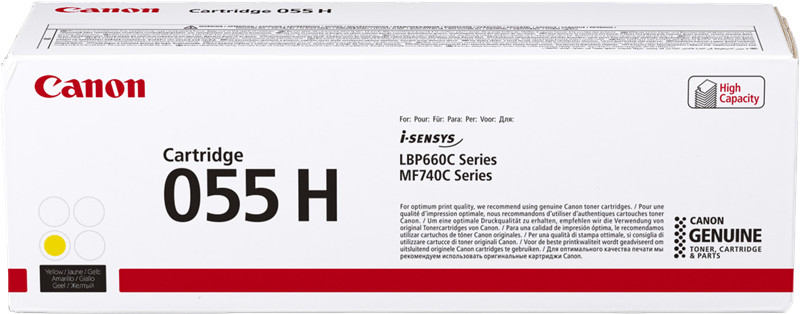 Toner 055 HY Canon jaune XL évitez les pannes et imprimez vos rapports en continu