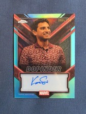 2025 Topps Chrome Deadpool .. Karan Soni DOPINDER - Aqua Refractor AUTO #088/199