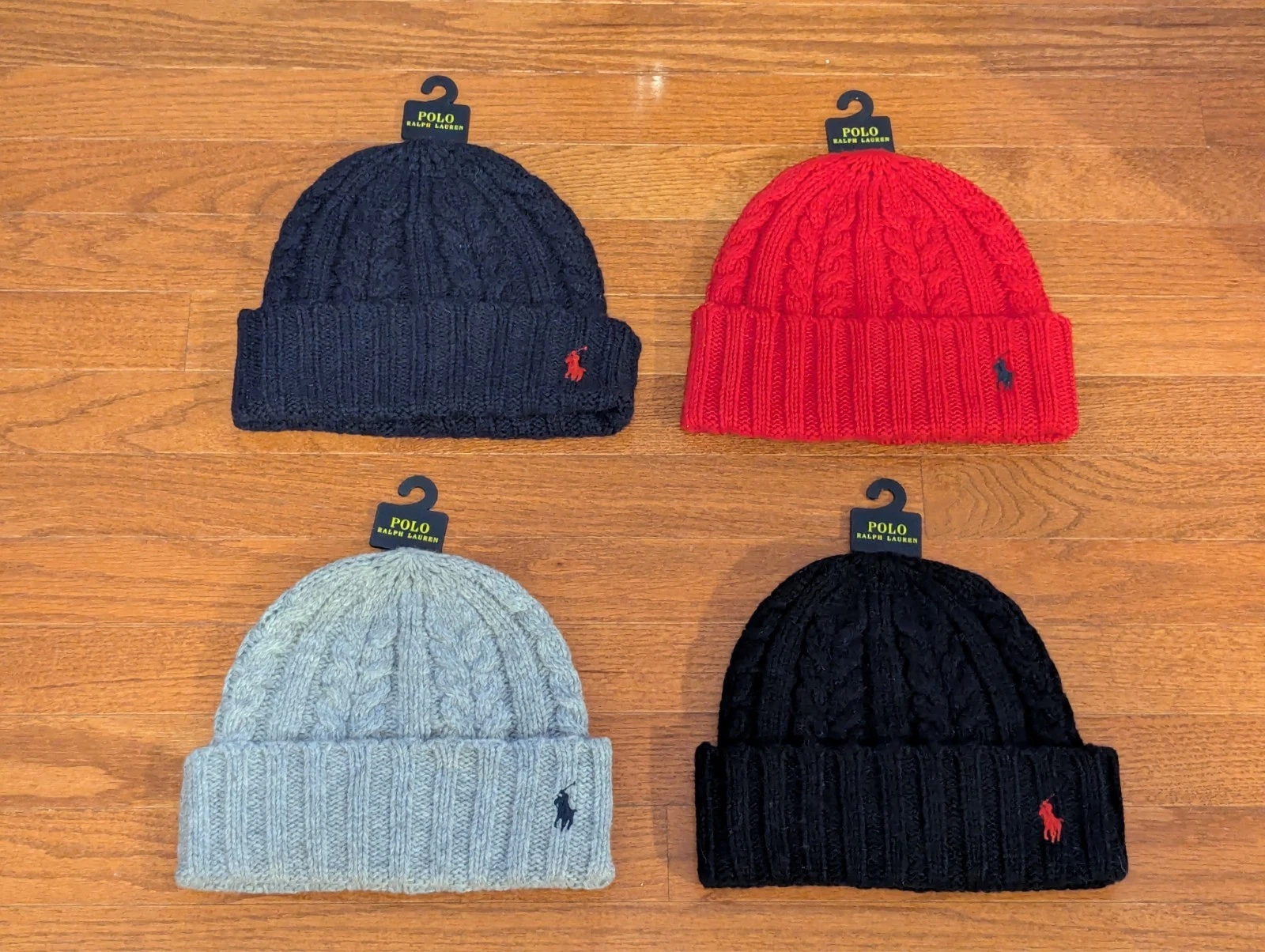 Polo Ralph Lauren Fall Winter Ribbed Cuffed Wool Beanie Cap Hat PP0370
Opens in a new window or tab