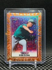 Ryan Sloan 2025 Leaf Vivid - Base Orange Laser  #1/1 Mariners