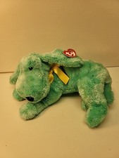 TY Beanie Buddy - Diddley the Green Dog 12.5" 23cm MWMTs Stuffed Animal Toy