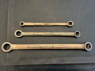 Berylco Bronze Box End Wrench Set W993 W991 W990 Non Sparking USA (3)