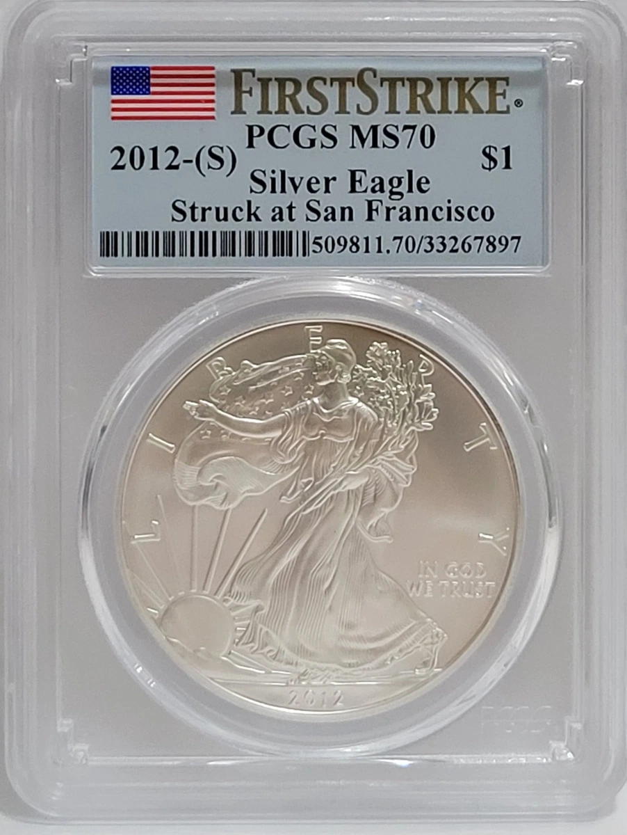 2012 Silver Eagle PCGS MS70 銀貨 American Eagle MS 70 Graded 2012 Silver Bullion Coins for sale | eBay