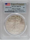 2012-(S) $1 American Silver Eagle PCGS MS70 First Strike Struck At San Francisco