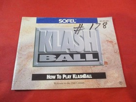 Klash Ball (Nintendo NES) COMPLETE w/ Box manual game WORKS! Klashball Clash
