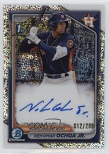 2024 Bowman Chrome Prospect Speckle Refractor 12/299 Nehomar Ochoa Jr Auto 3gr