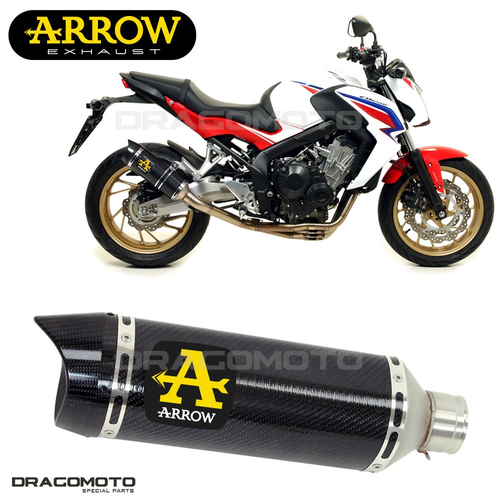 Silencieux ARROW Carbone CC THUNDER HONDA CB 650 F CBR 650 F 2016 2017 échappement moto